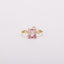 Morganite Pink Constellation Cluster Ring - Emerald Cut