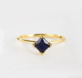 Royal Blue Sapphire Solitaire Ring | Alvaura