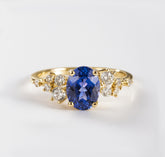Velvet Cornflower Sapphire Étoile Cluster Ring | Alvaura