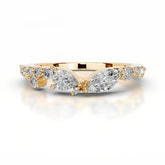 Marquise Moissanite Stacking Ring