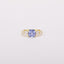Misty Cornflower Cushion Sapphire Five-Stone Ring