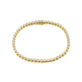 Round Bezel Tennis Bracelet