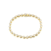 Pear Cut Moissanite Tennis Bracelet