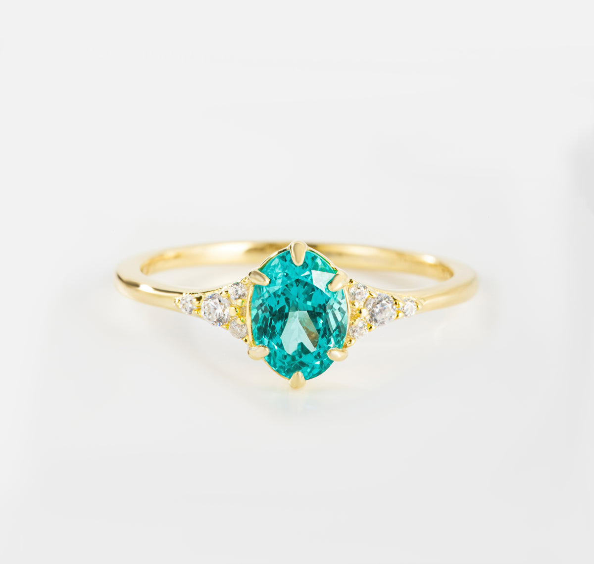 Paraiba Blue Lab Garnet Ring | Alvaura