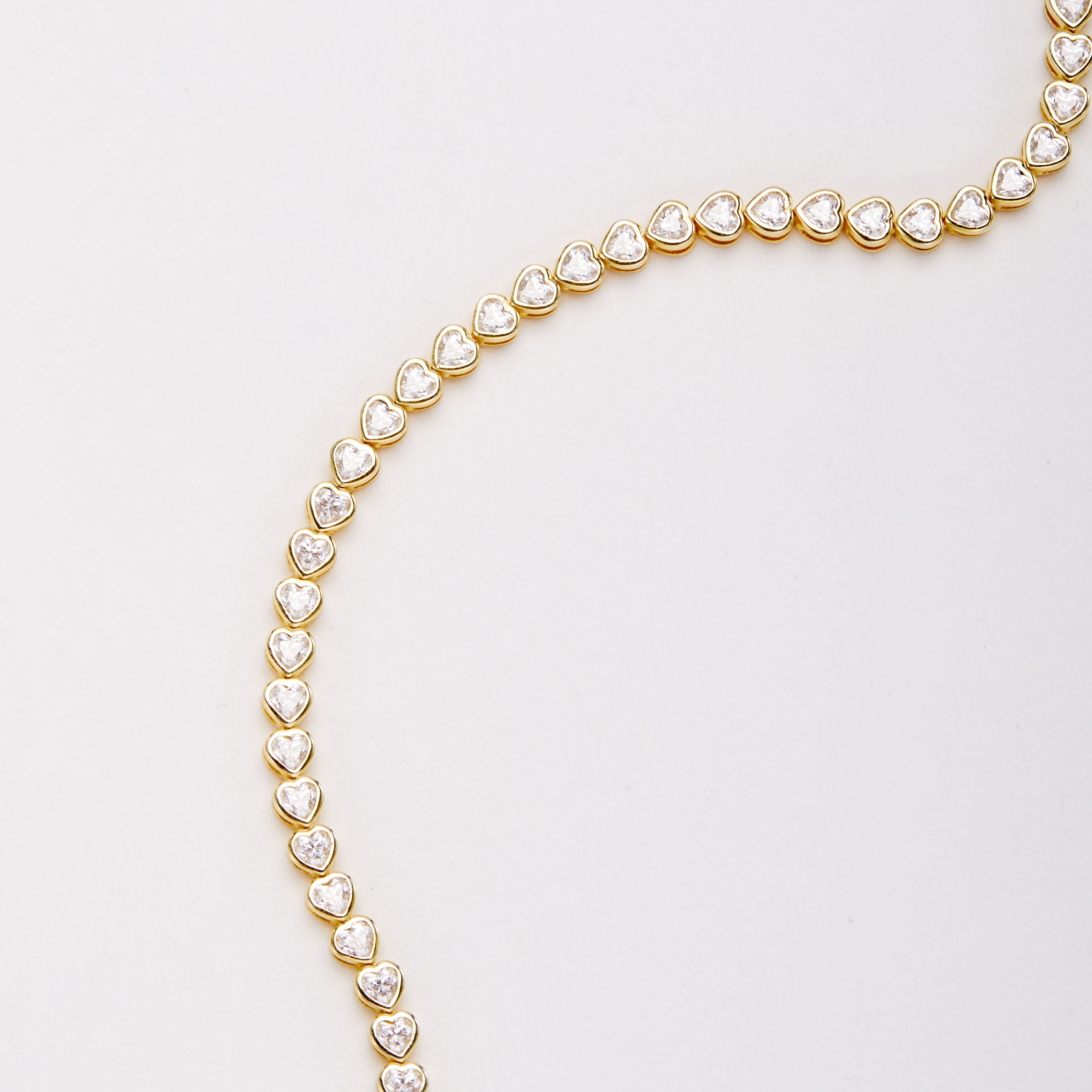 Heart Tennis Bracelet