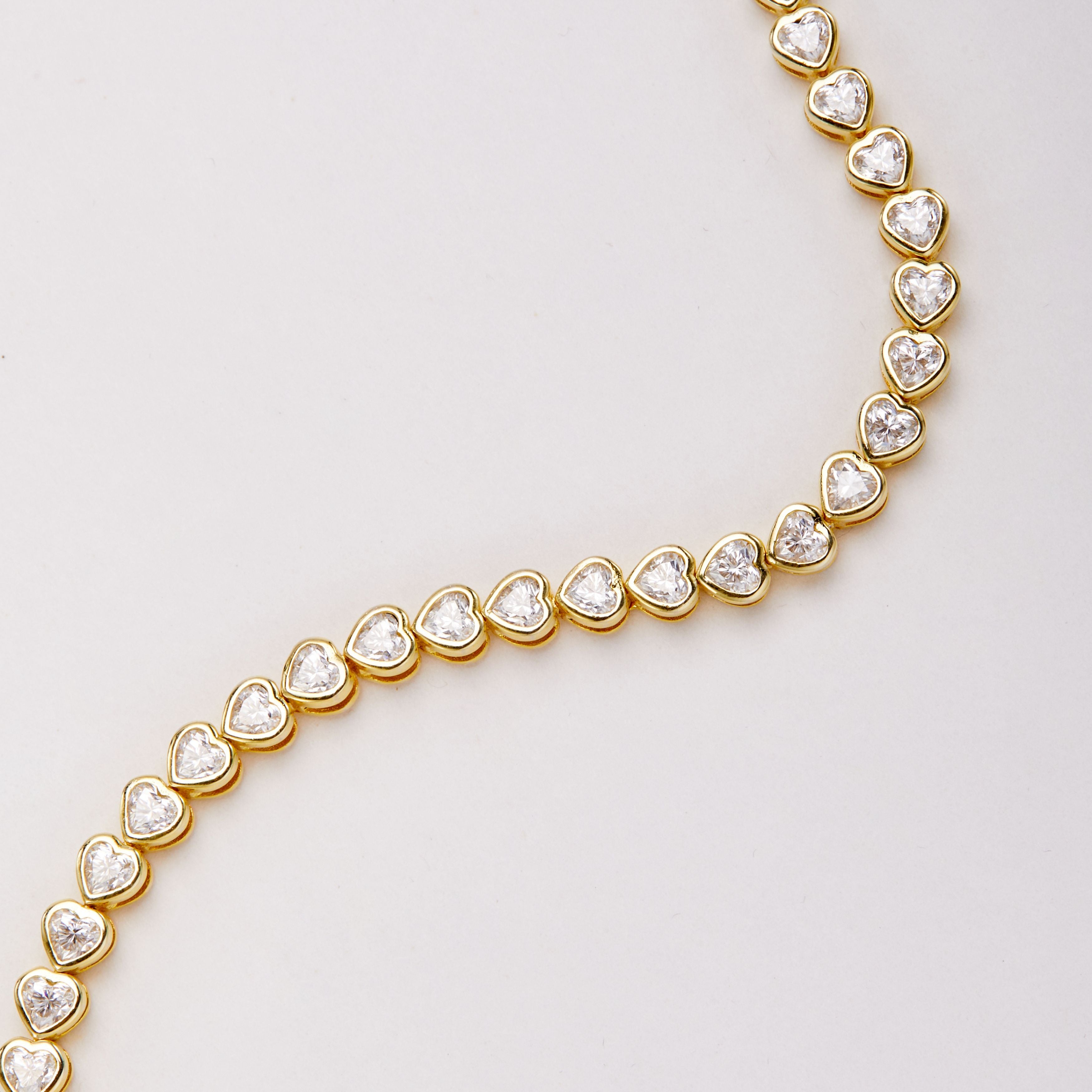 Heart Tennis Bracelet