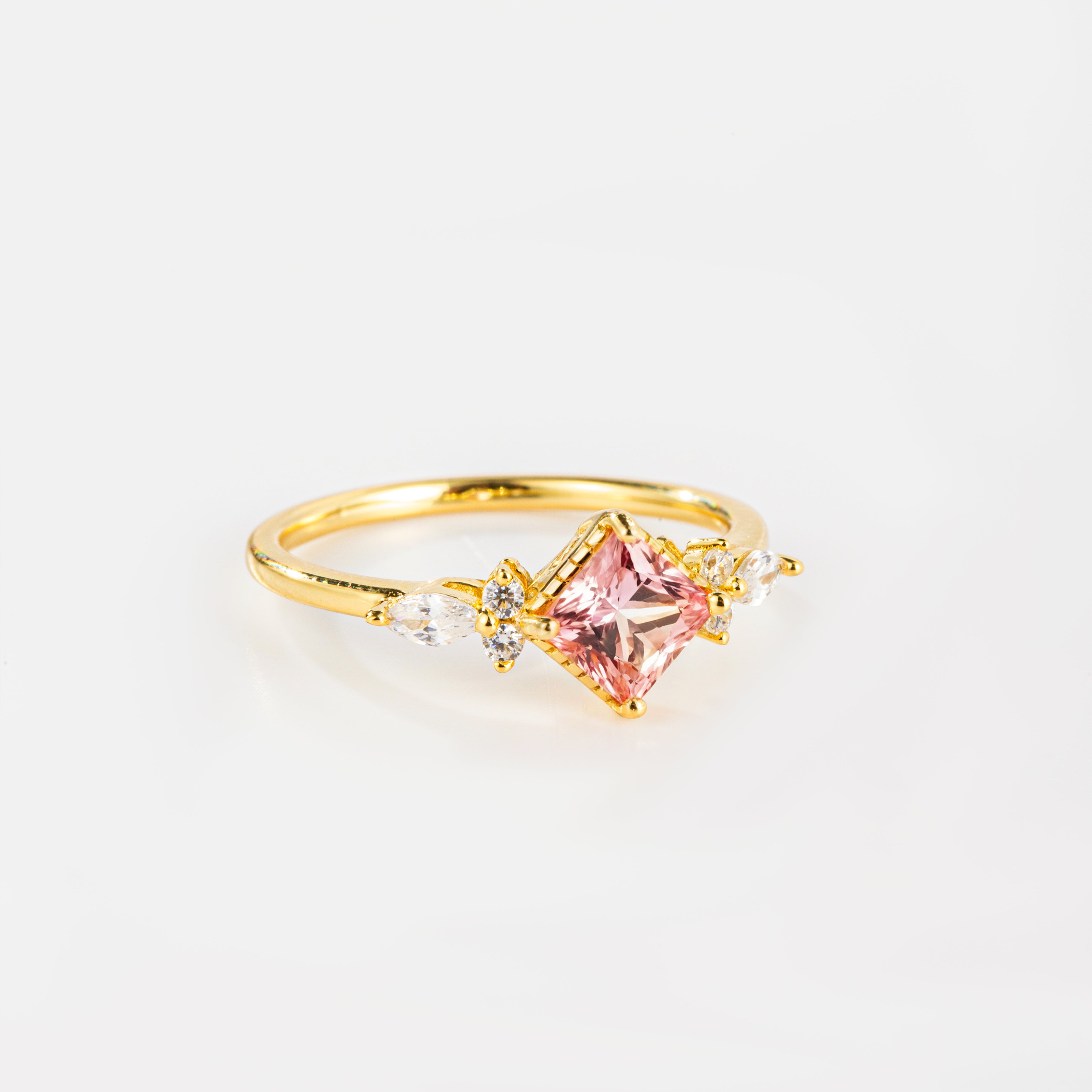 Sakura Pink Sapphire Alchemy Wings Ring | Alvaura