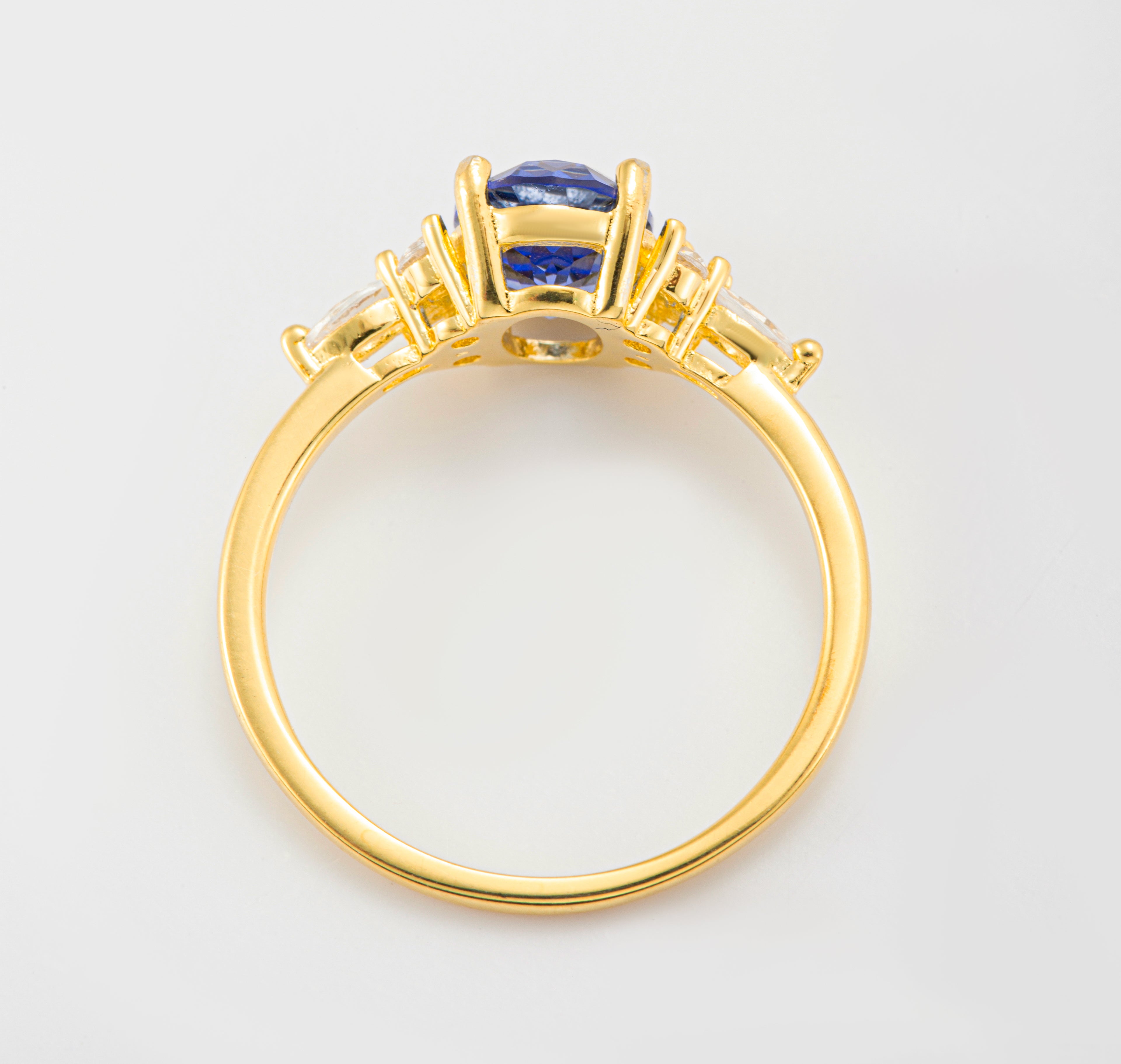 Celestial Cornflower Sapphire Alchemy Wings Ring | Alvaura