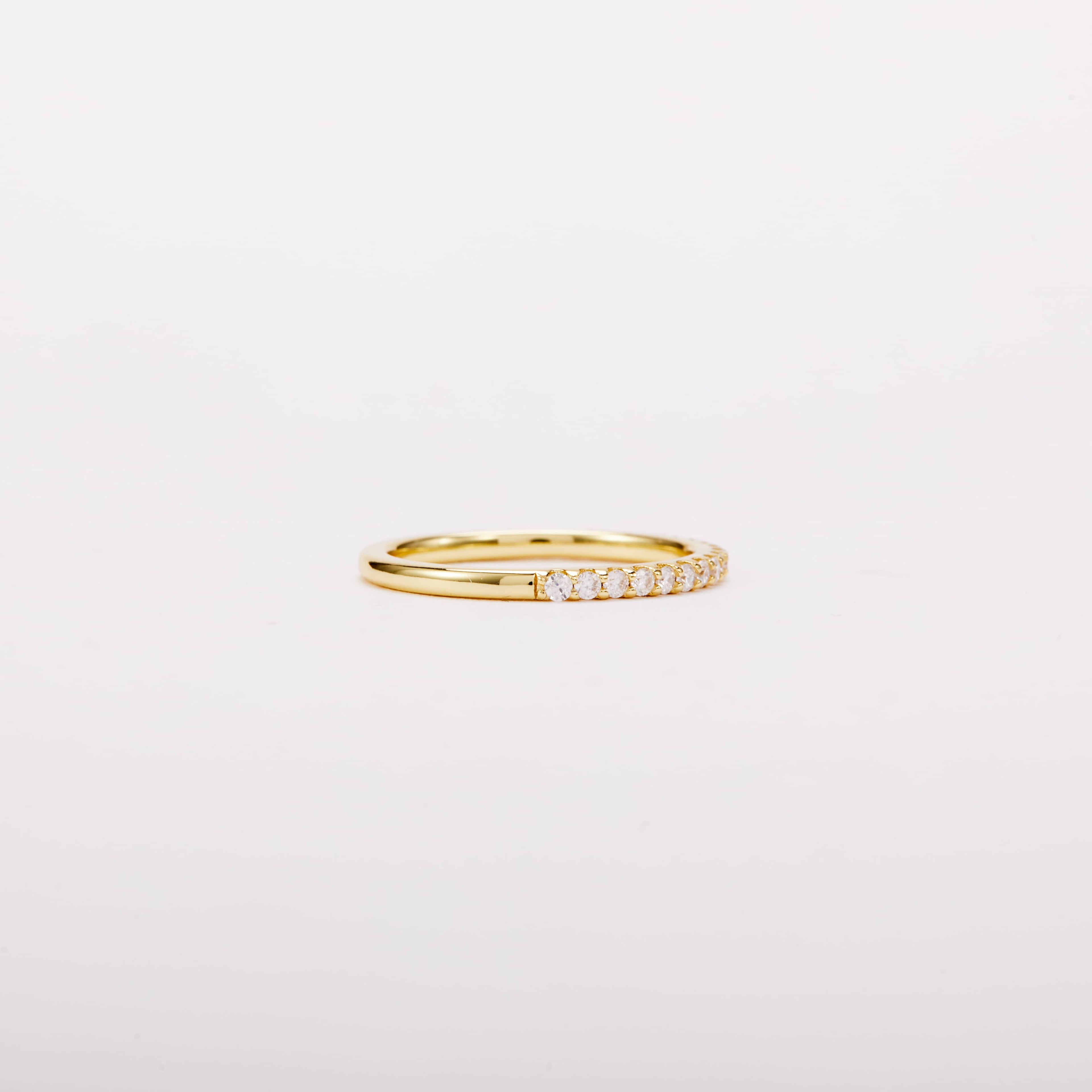 Half Eternity Stacking Ring
