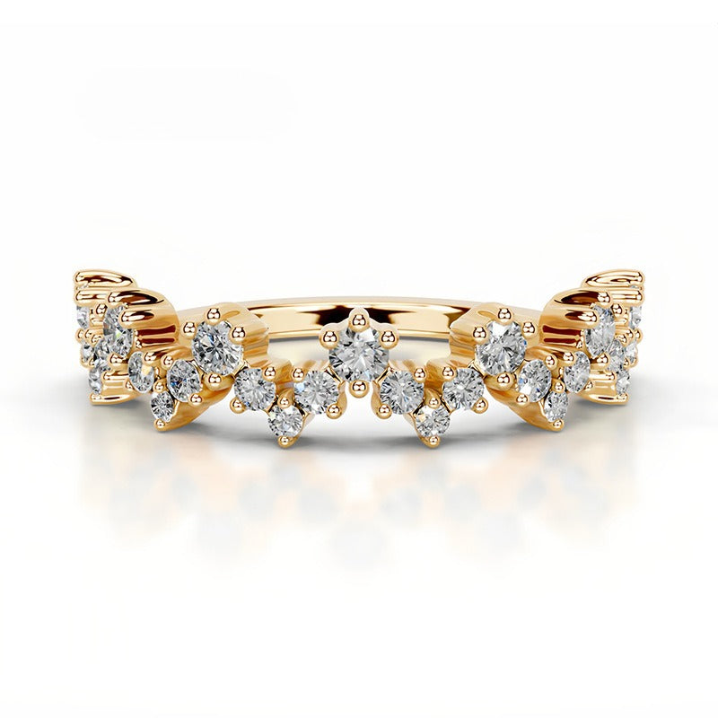 Zigzag Half Stacking Ring