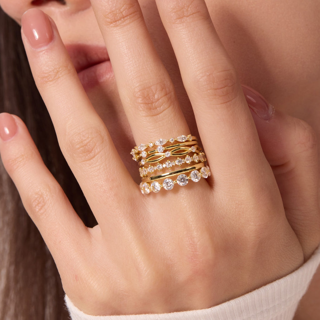Floating Star Stacking Ring