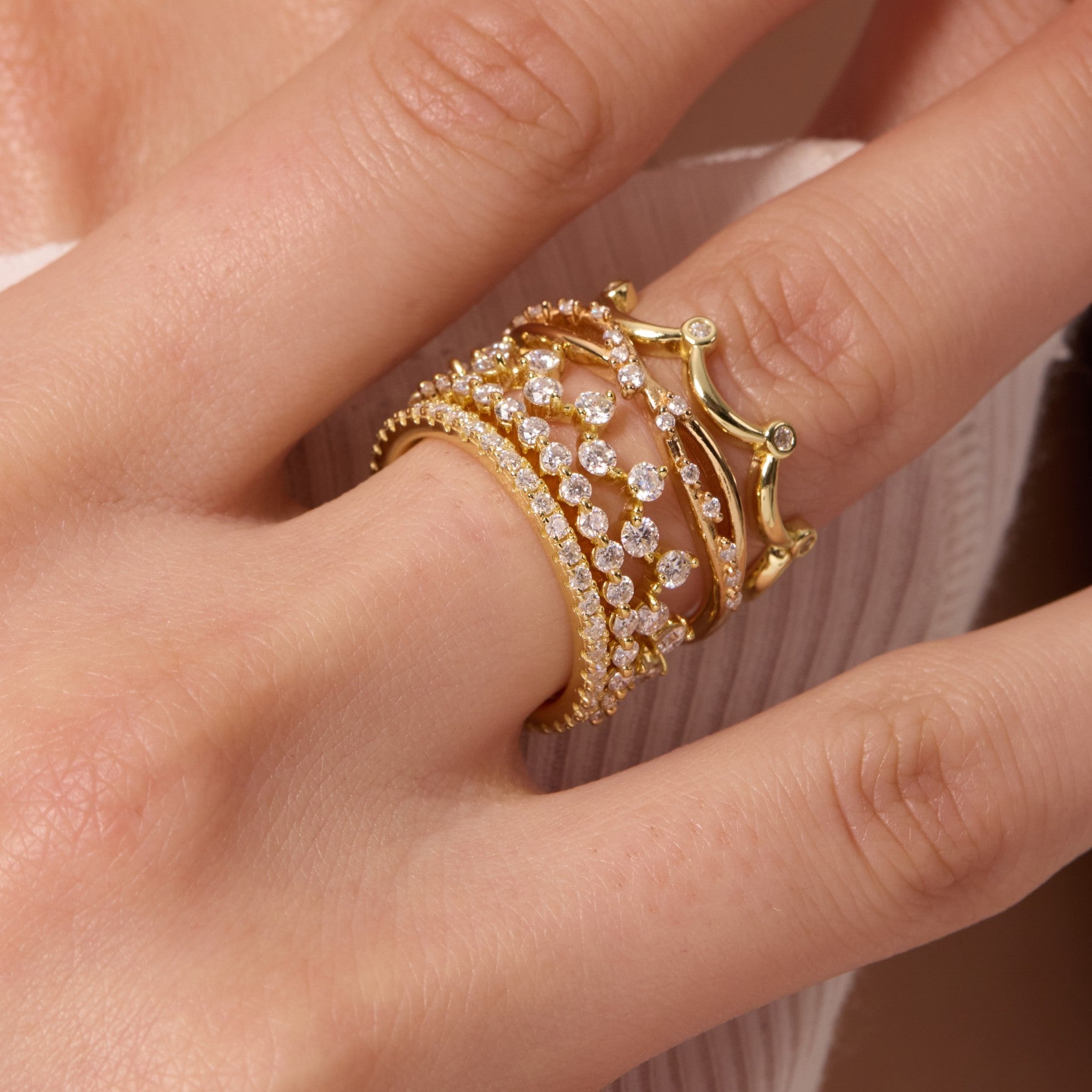 Stardust Stacking Ring Secondary image