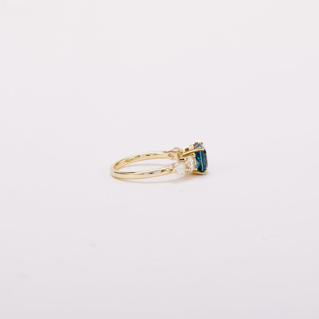 Tidal Lagoon Five-Stone Ring - Cushion Brilliant