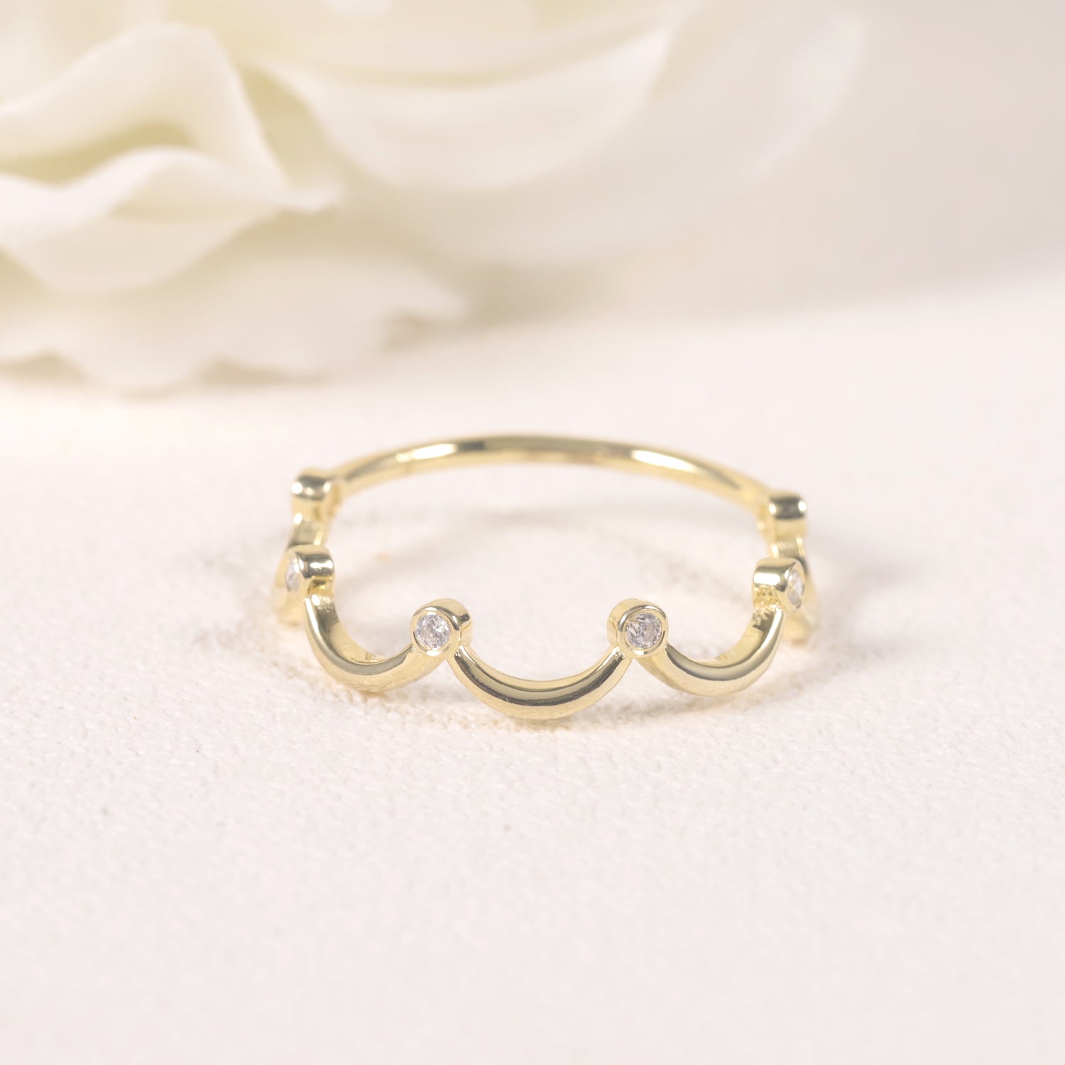 Crown Stacking Ring | Alvaura