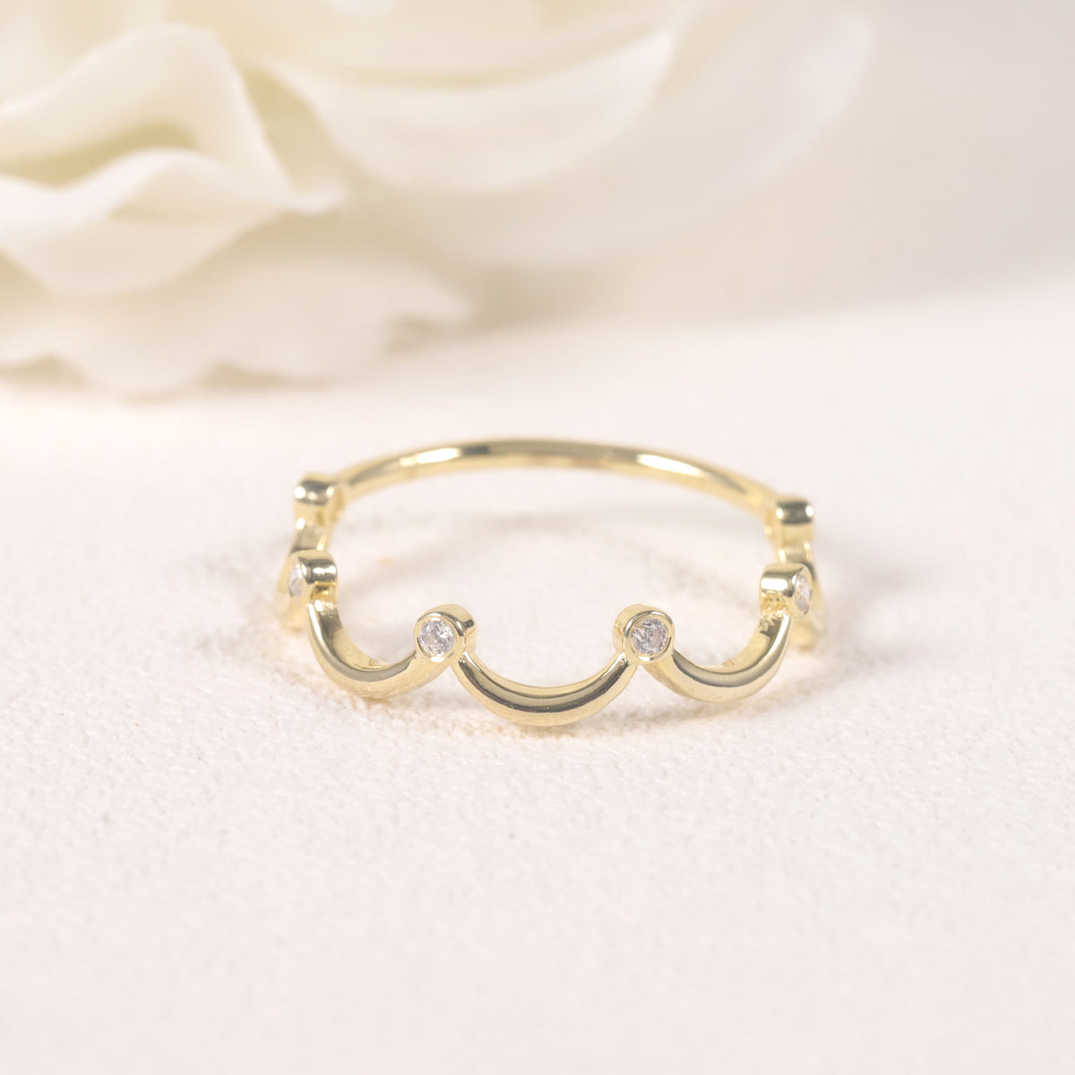 Crown Stacking Ring | Alvaura
