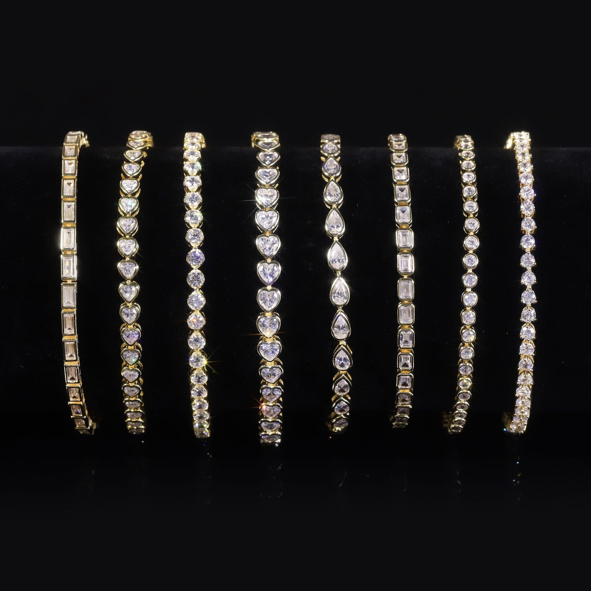 Heart Tennis Bracelet