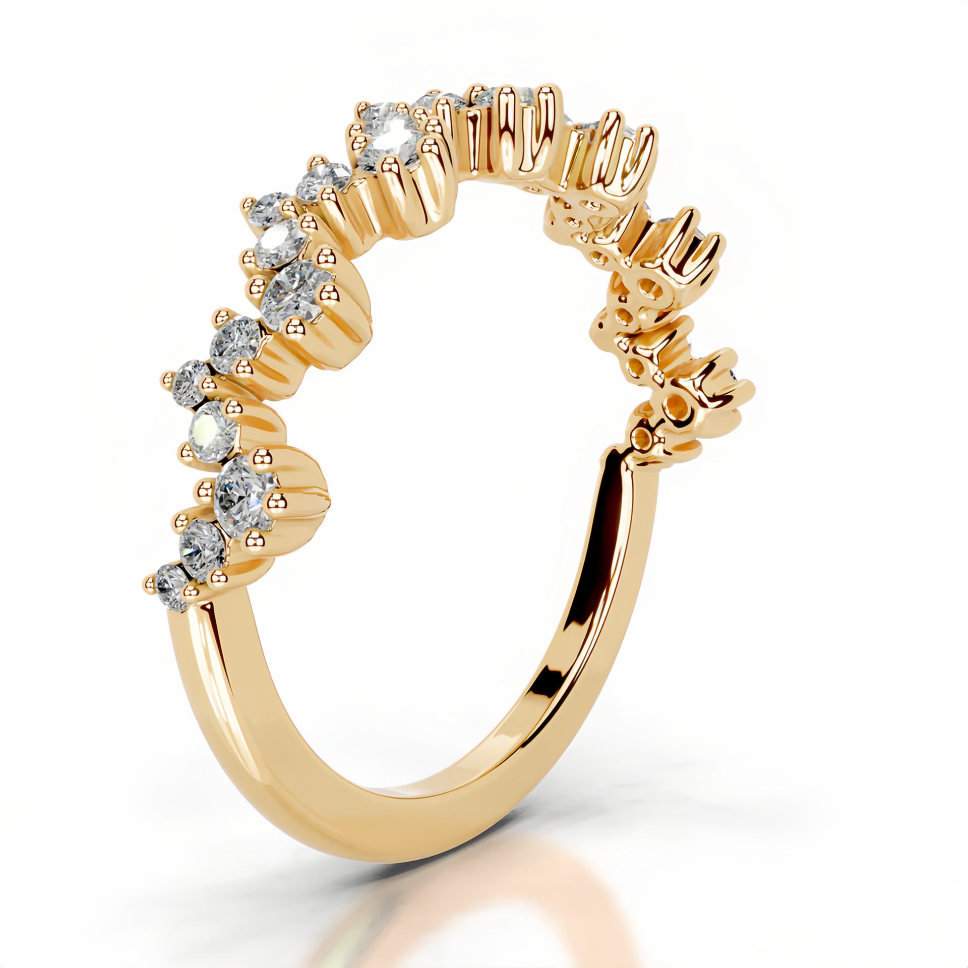 Zigzag Half Stacking Ring
