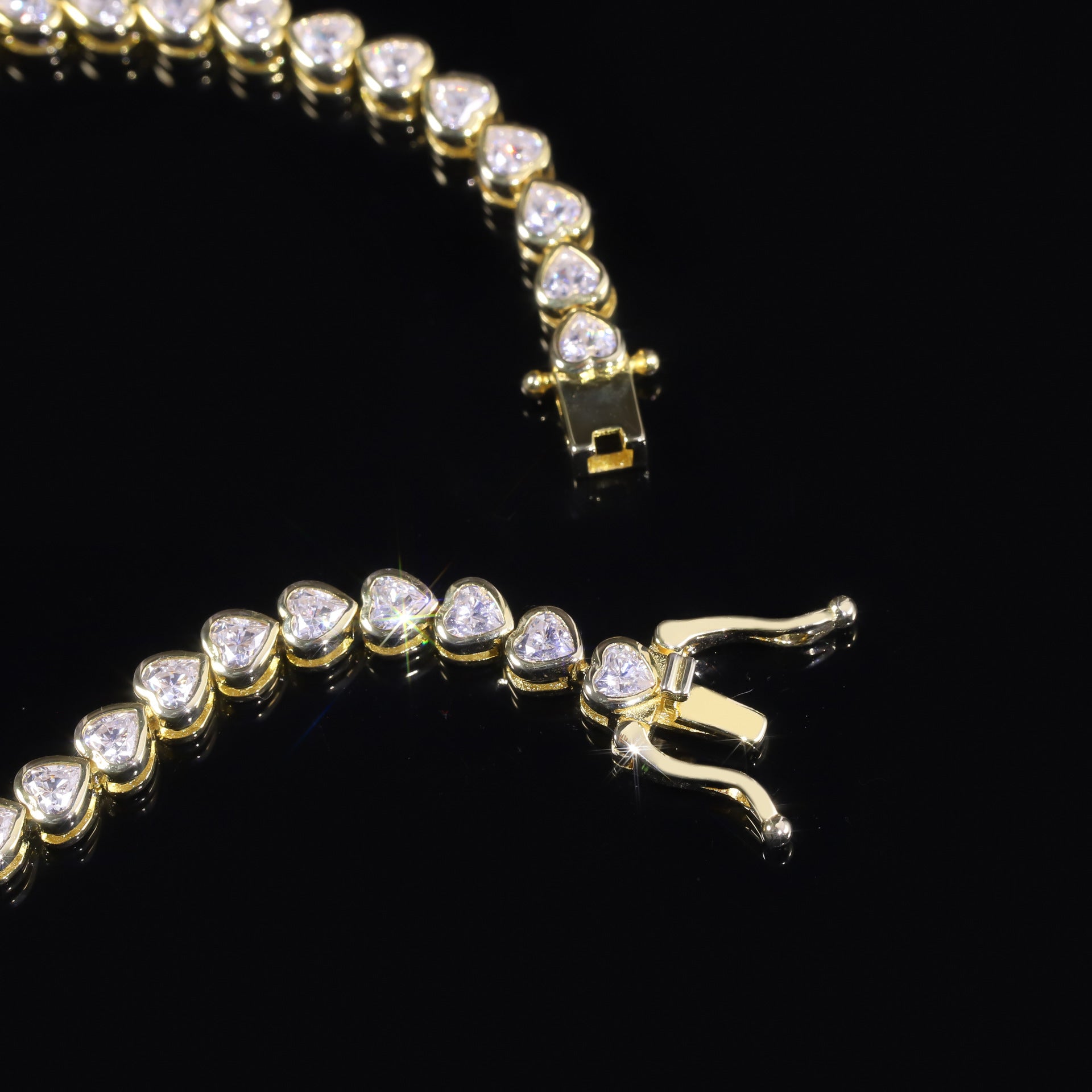 Heart Tennis Bracelet