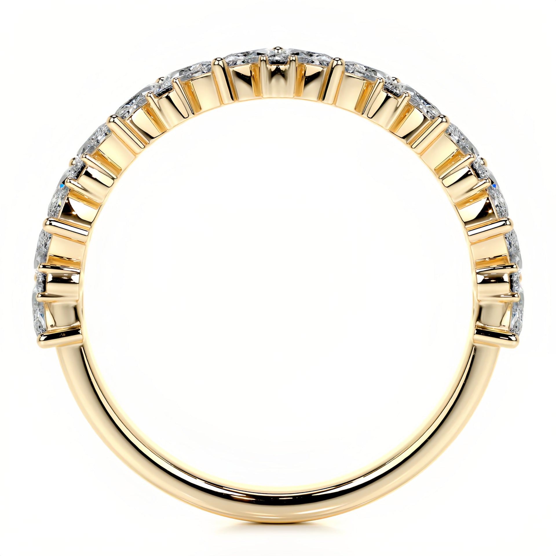 Marquise Moissanite Eternity Band