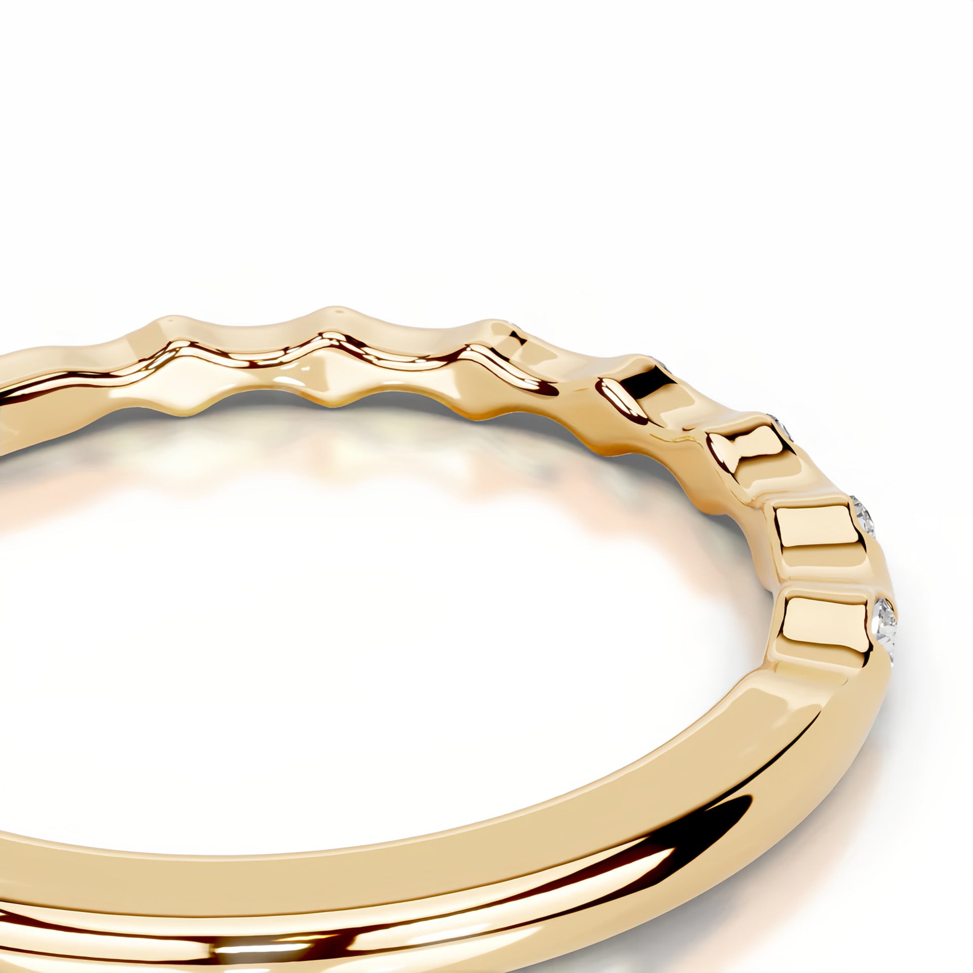 Ripple Half Stacking Ring