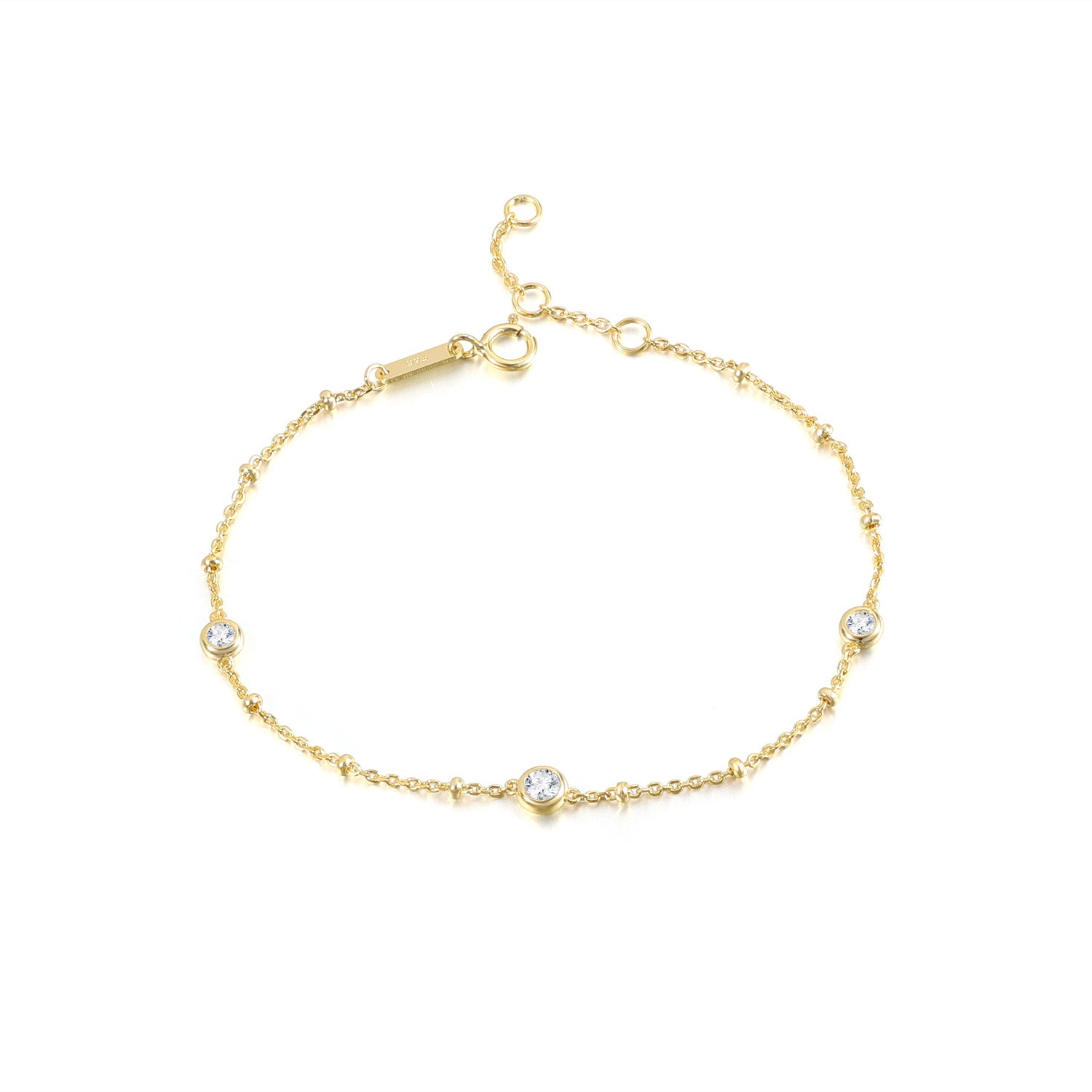 Triple Sparkle Bobble Bracelet