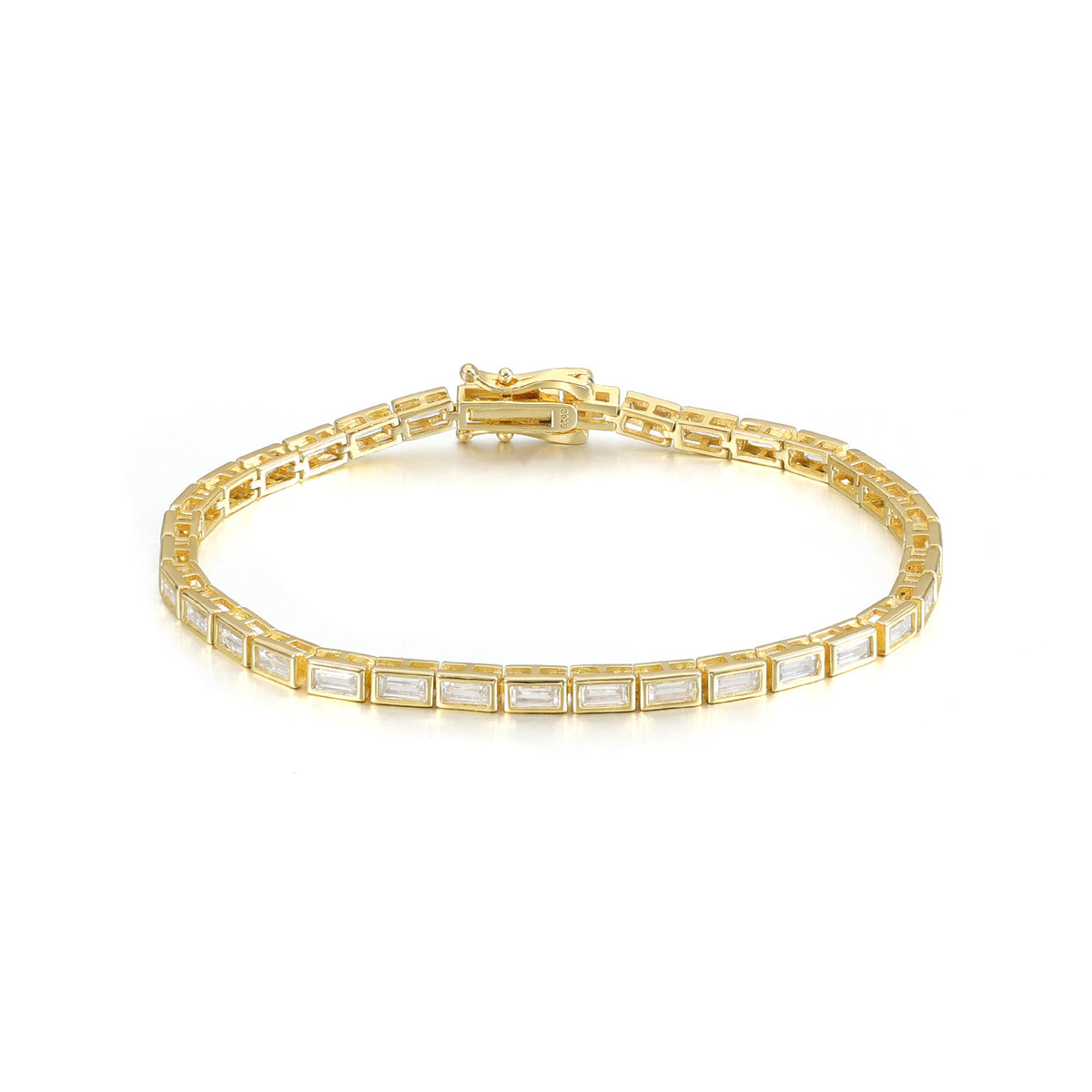 Emerald Cut Moissanite Tennis Bracelet
