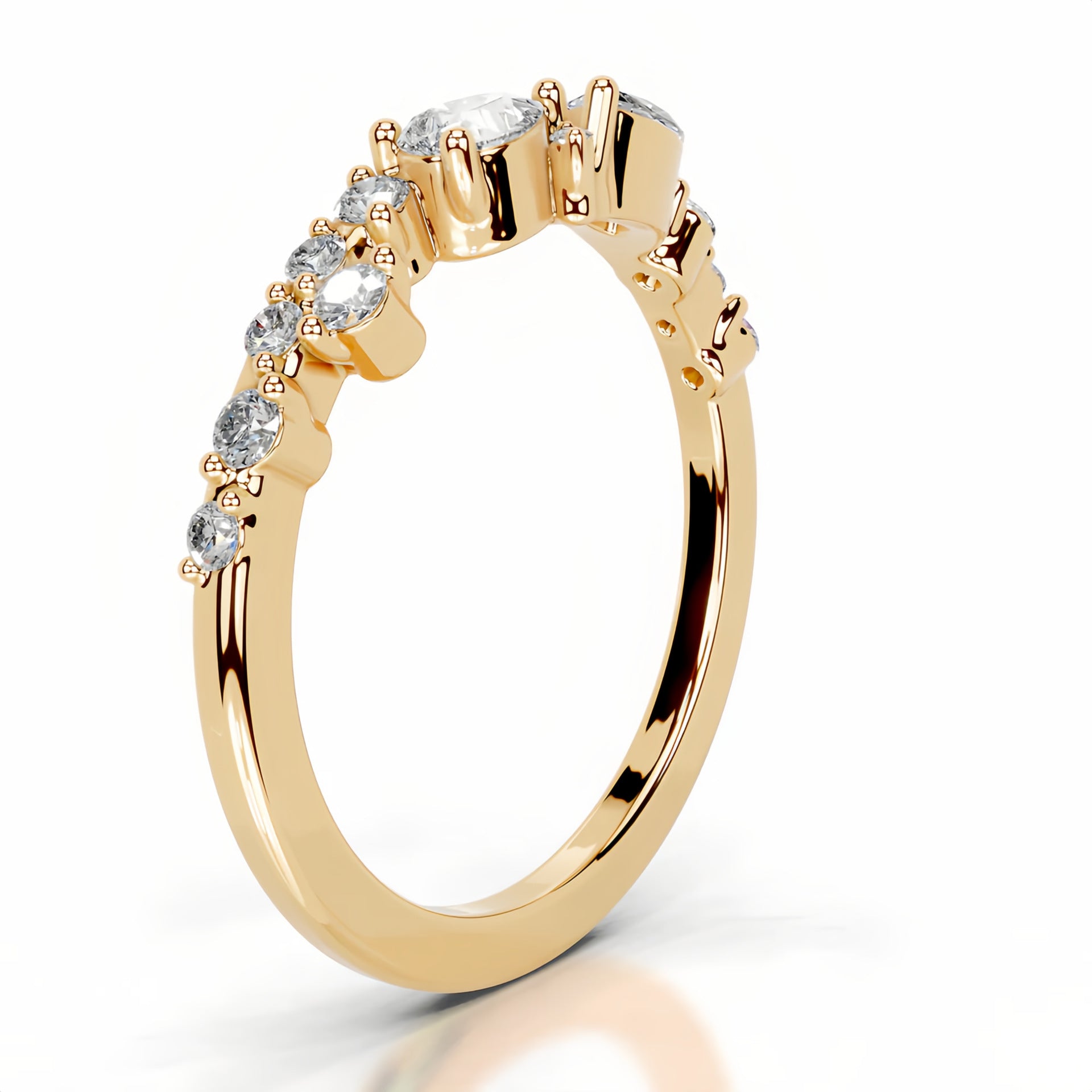 Marquise Moissanite Stacking Ring