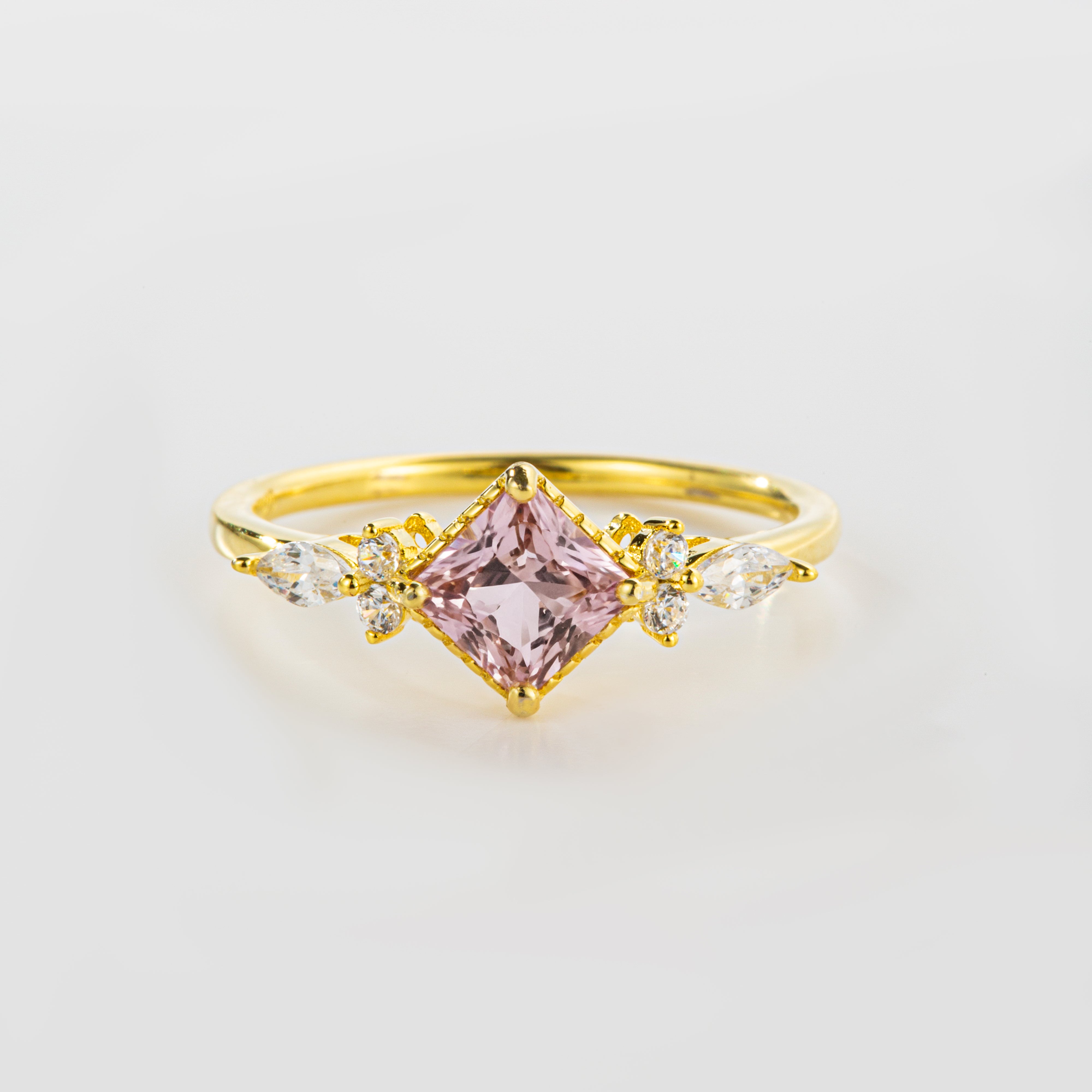 Lilac Kunzite Sapphire Alchemy Wings Ring | Alvaura