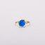 Cobalt Blue Round Spinel Constellation Cluster Ring