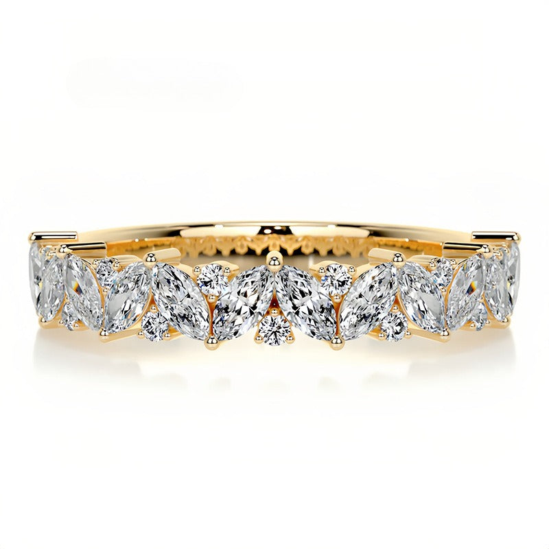 Marquise Moissanite Eternity Band