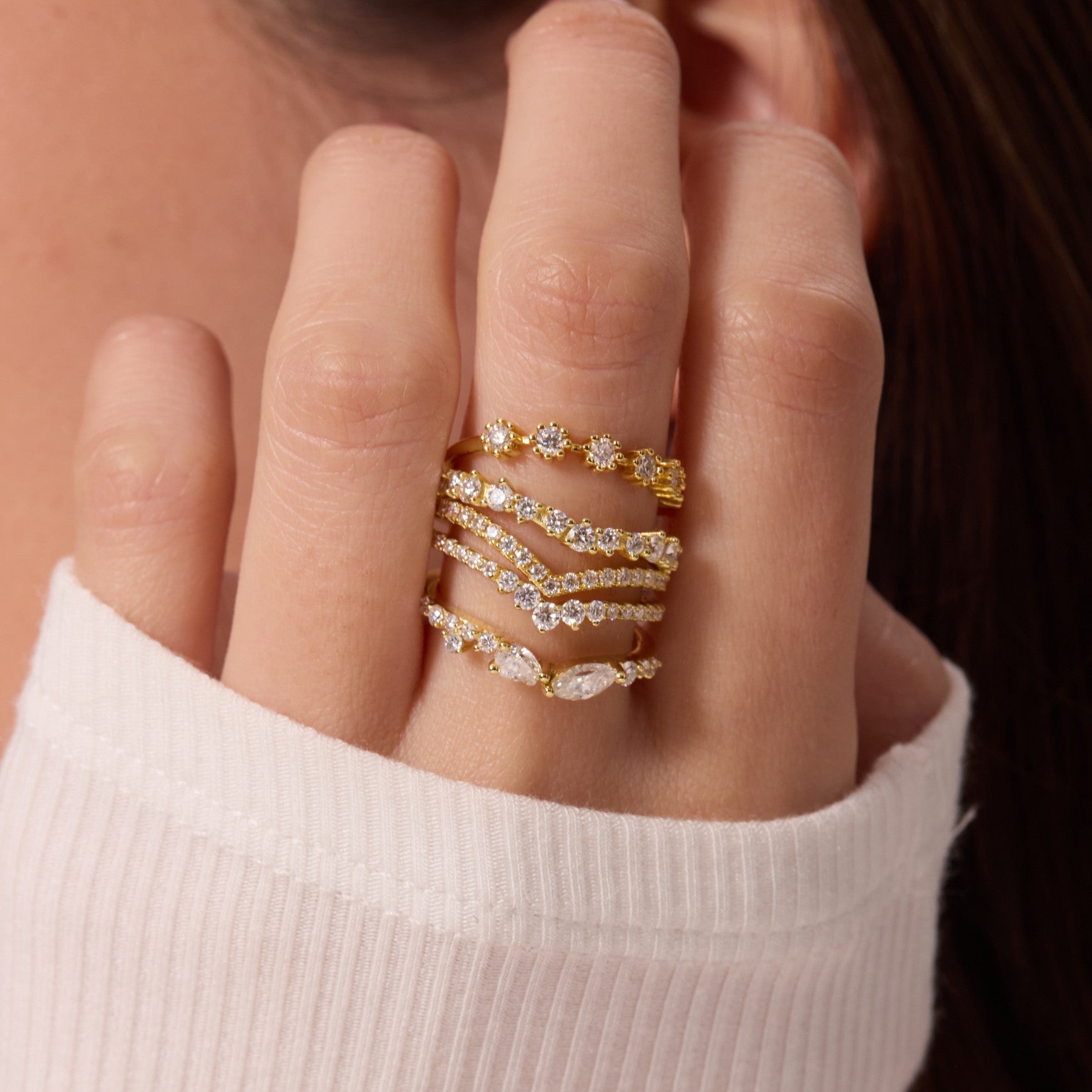 Soft V Stacking Ring Secondary image