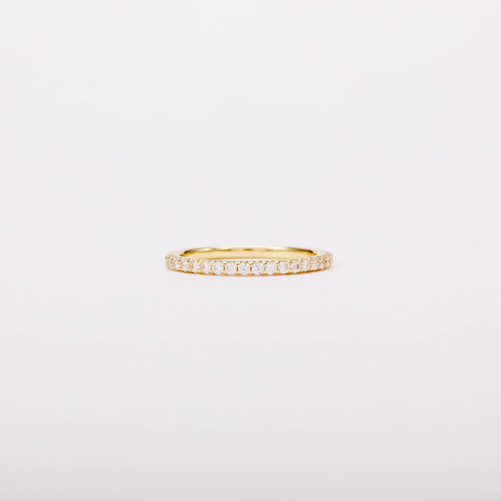 Half Eternity Stacking Ring