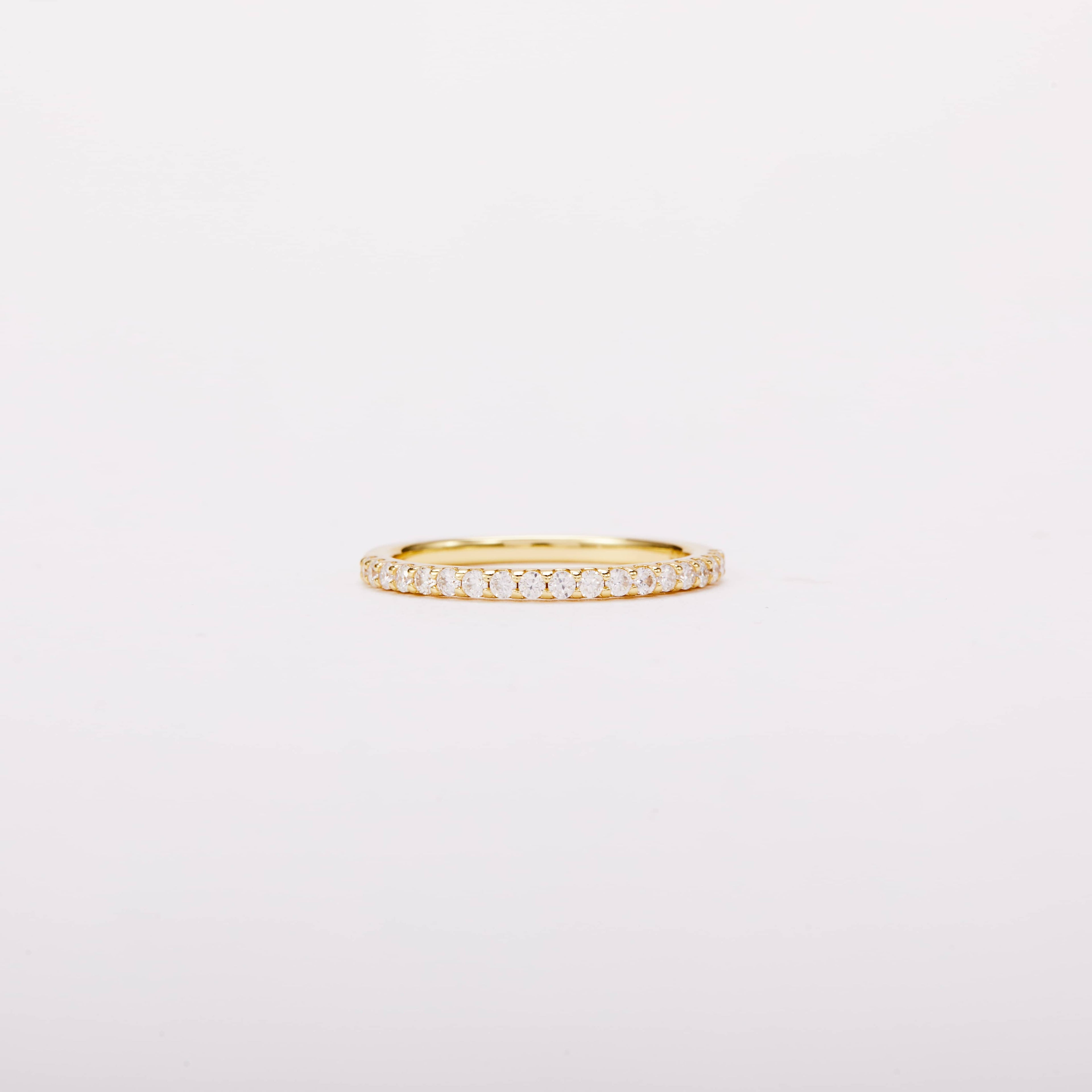 Half Eternity Stacking Ring