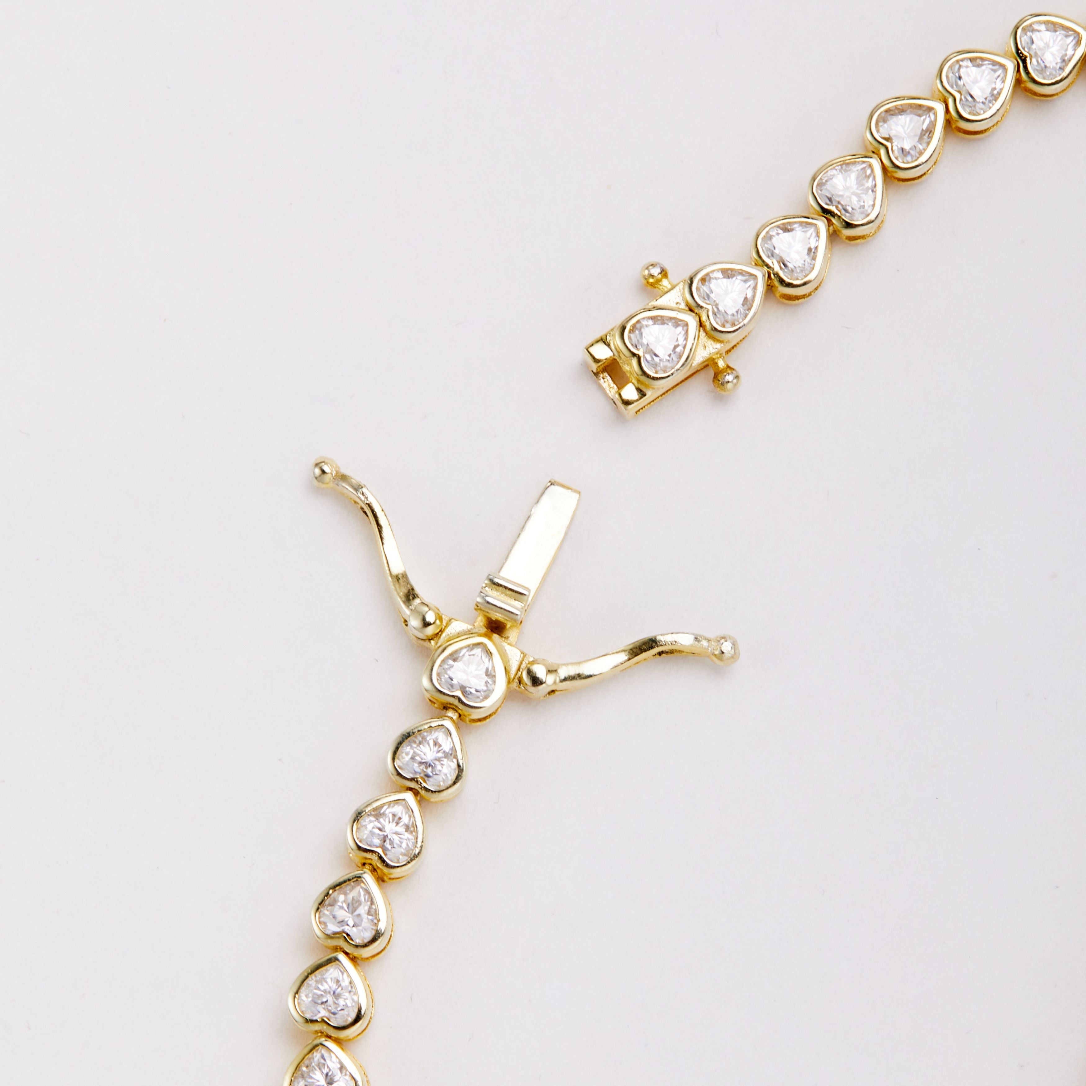 Heart Tennis Bracelet