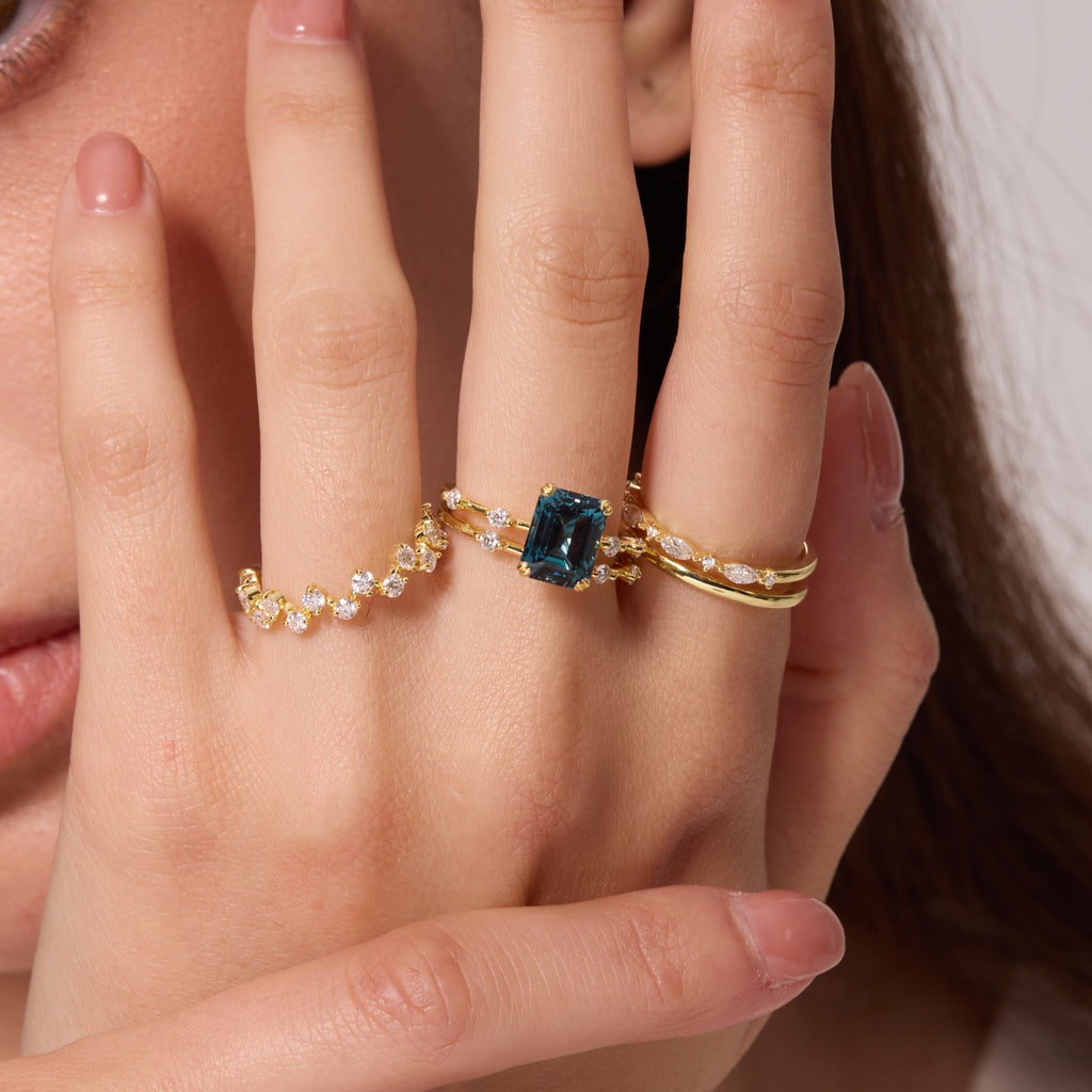 Floating Star Stacking Ring