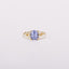 Misty Cornflower Bloom Cluster Ring - Cushion Brilliant