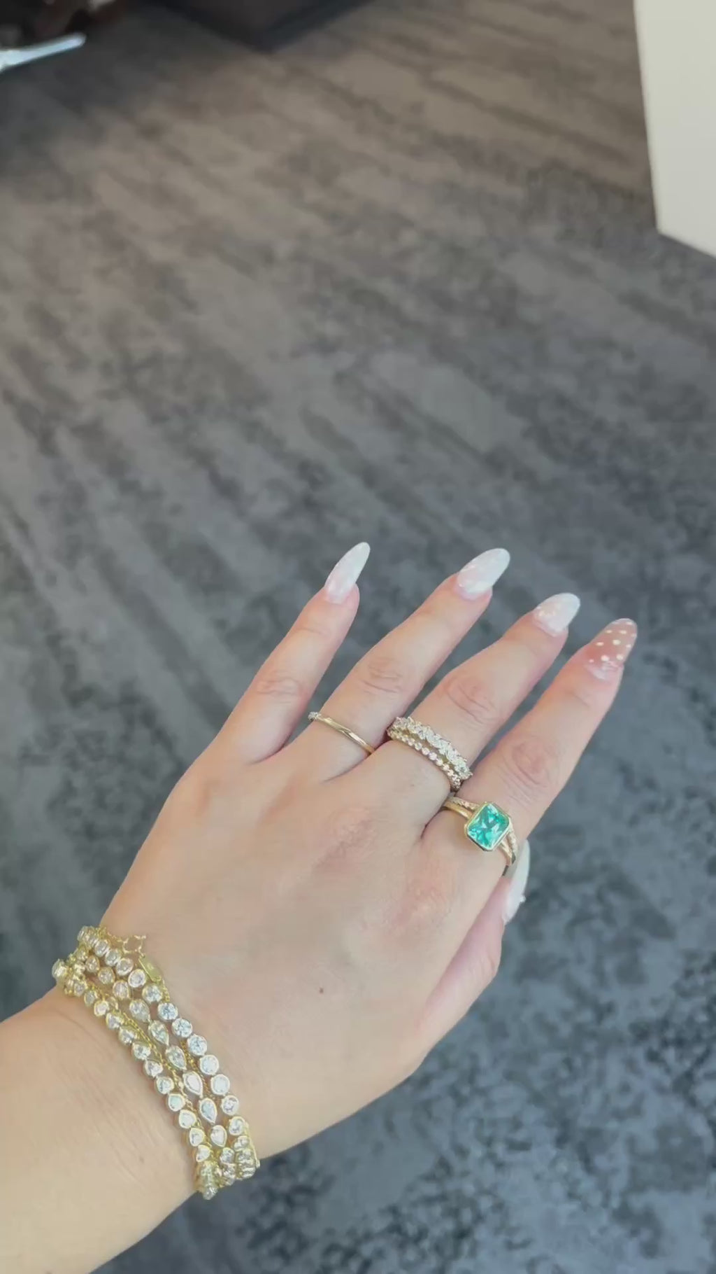 Paraiba Blue Bezel Ring - Radiant Cut